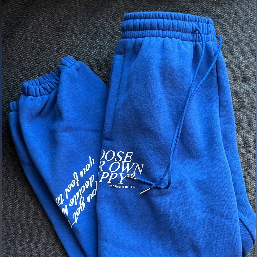 Blue drmers club perspective sweatpants